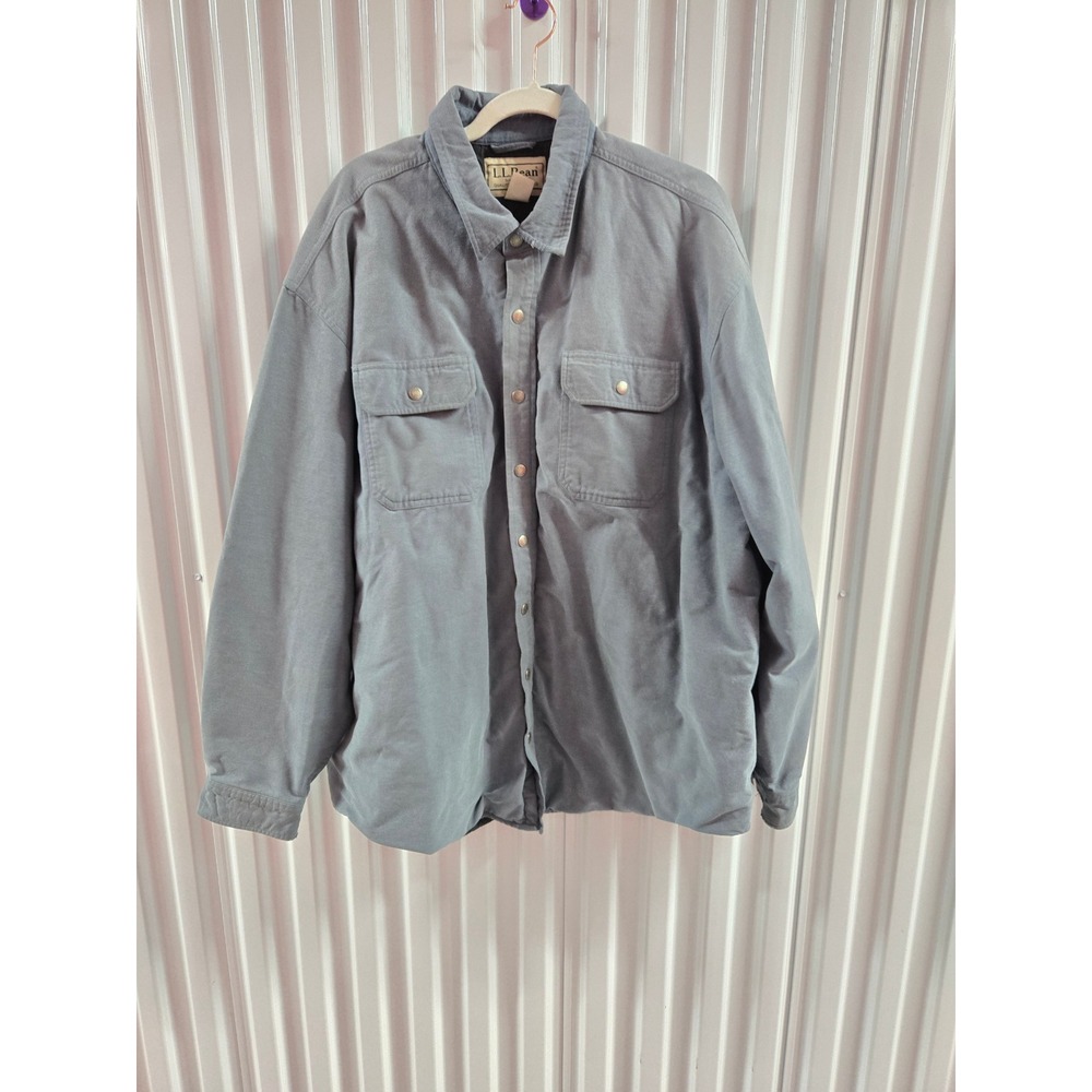 Vintage L.L. Bean Thinsulate‎ Lined Canvas Shirt Jacket - Men's XXL Regular